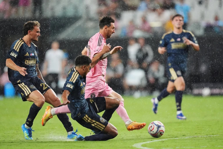 Messi đã chủ động xin thay ra ở phút 73 trong chiến thắng 6-4 của Inter Miami trước Philadelphia Union. (Nguồn: AP)