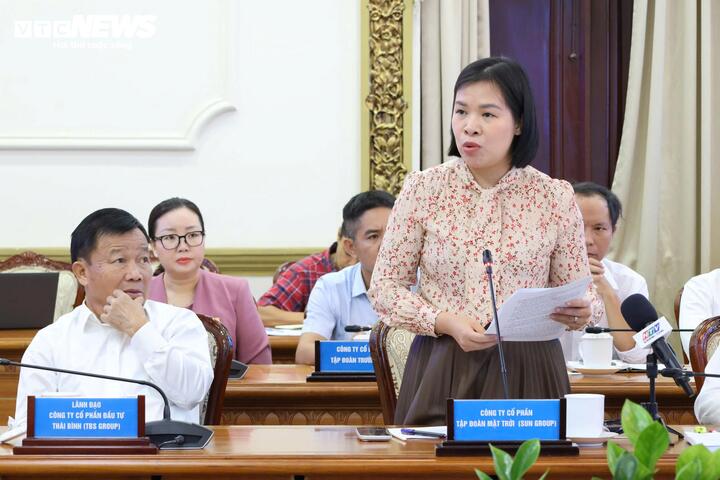 Bà Nguyễn Thái Hoài Anh, Phó Tổng Giám đốc Tập đoàn Sun Group kiến nghị.