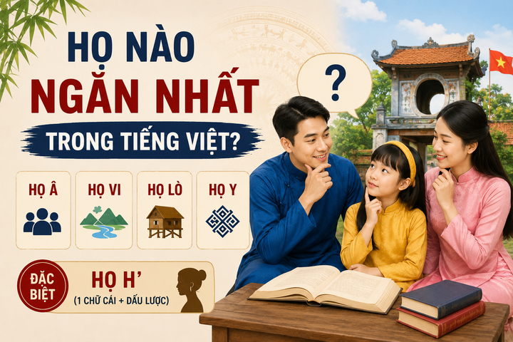 Họ nào ngắn nhất trong tiếng Việt?. (Ảnh minh hoạ)