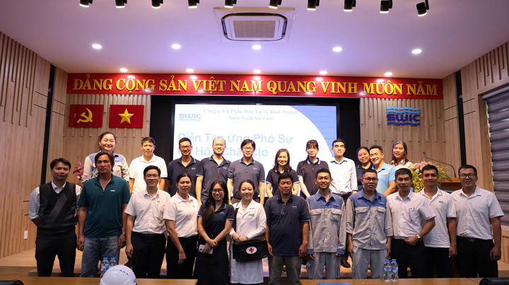Lực lượng tham gia diễn tập.