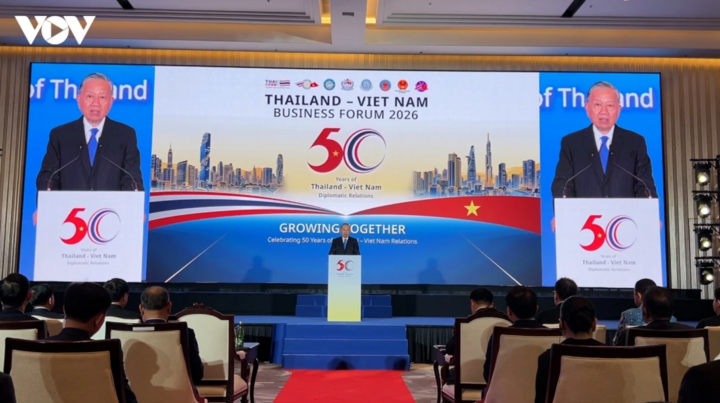 Tổng Bí thư, Chủ tịch nước Tô Lâm phát biểu tại Diễn đàn Doanh nghiệp Việt Nam - Thái Lan chiều 28/5/2026
