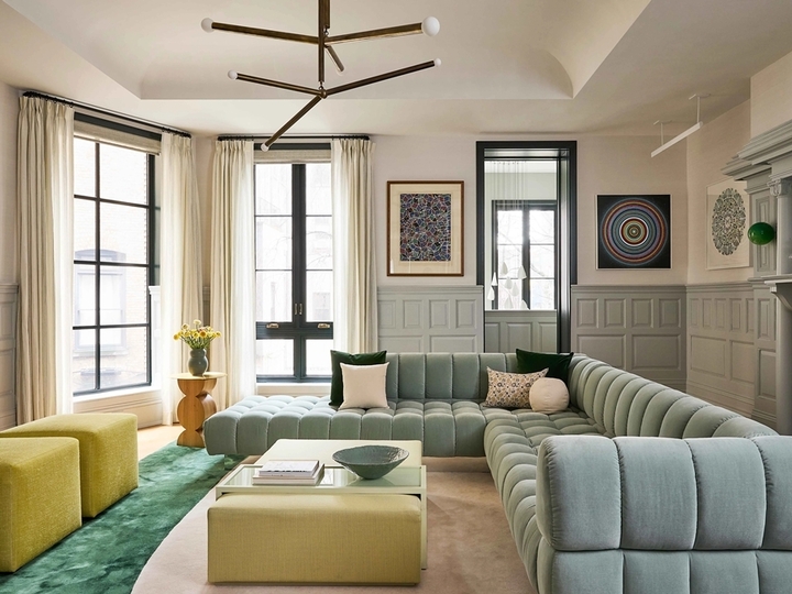 Too much furniture makes the living room feel cramped. (Photo: Architectural Digest)