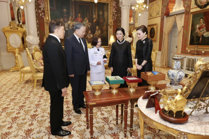 Tổng Bí thư, Chủ tịch nước Tô Lâm và Phu nhân hội kiến Nhà vua và Hoàng hậu Thái Lan - 3