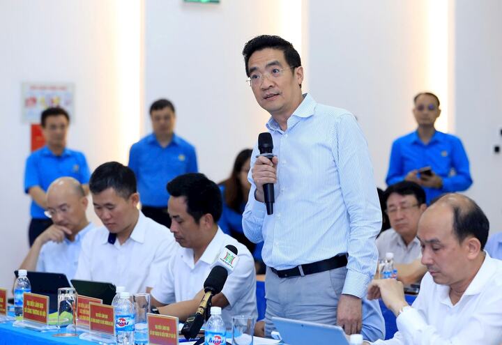 Giám đốc Sở Quy hoạch - Kiến trúc Hà Nội Nguyễn Trọng Kỳ Anh trả lời. (Ảnh: ĐH)