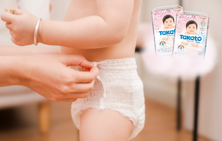 Tã quần Takato với công nghệ Nhật Bản hiện đại là một giải pháp hoàn hảo giải quyết mọi nỗi lo của mẹ trong giai đoạn bé tập đi.