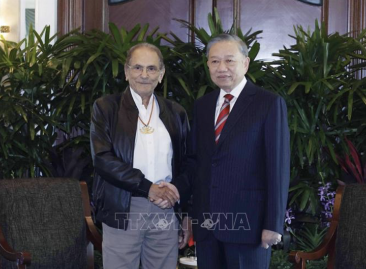 Tổng Bí thư, Chủ tịch nước Tô Lâm gặp Tổng thống Timor-Leste Jose Ramos-Horta. (Ảnh: Thống Nhất/TTXVN)