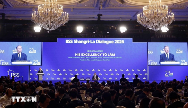 Tổng Bí thư, Chủ tịch nước Tô Lâm phát biểu dẫn đề tại Đối thoại Shangri-la lần thứ 23 với chủ đề "Chủ động kiến tạo hòa bình - ổn định - phát triển trong một thế giới nhiều biến động".