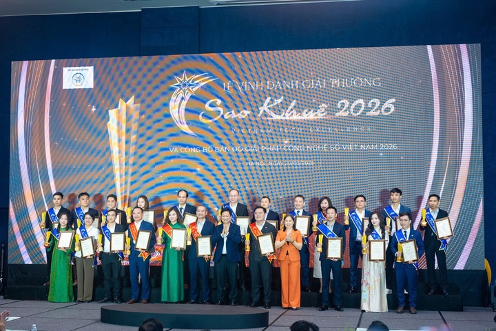 Lễ vinh danh, trao Giải thưởng Sao Khuê 2026. (Ảnh: VGP)