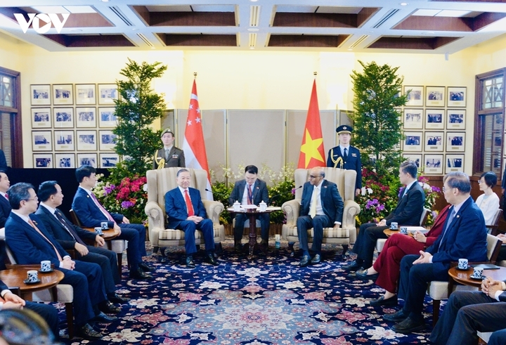 Lễ đón trọng thể Tổng Bí thư, Chủ tịch nước Tô Lâm và Phu nhân thăm cấp Nhà nước Singapore - 5