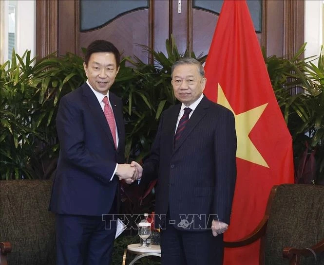 Tổng Bí thư, Chủ tịch nước Tô Lâm tiếp ông Loh Chin Hua, Giám đốc điều hành Tập đoàn Keppel. (Ảnh: Thống Nhất/TTXVN)