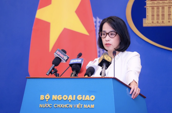 Người phát ngôn Bộ Ngoại giao Phạm Thu Hằng.