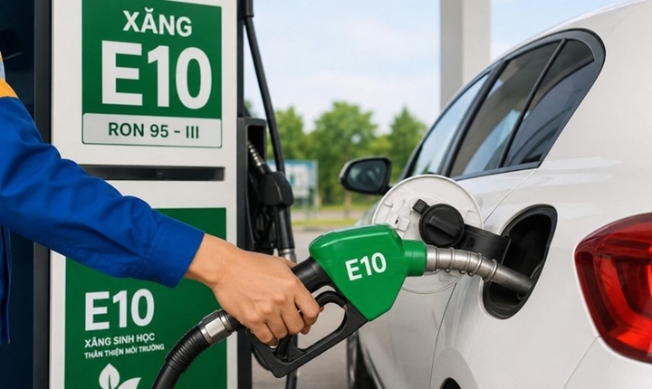 Xăng E10 hiện rẻ hơn xăng RON 95. (Ảnh: Bộ Công Thương)