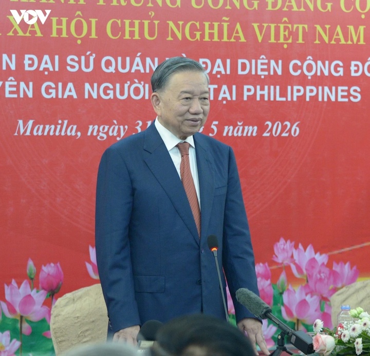 Tổng Bí thư, Chủ tịch nước Tô Lâm phát biểu tại buổi gặp mặt.