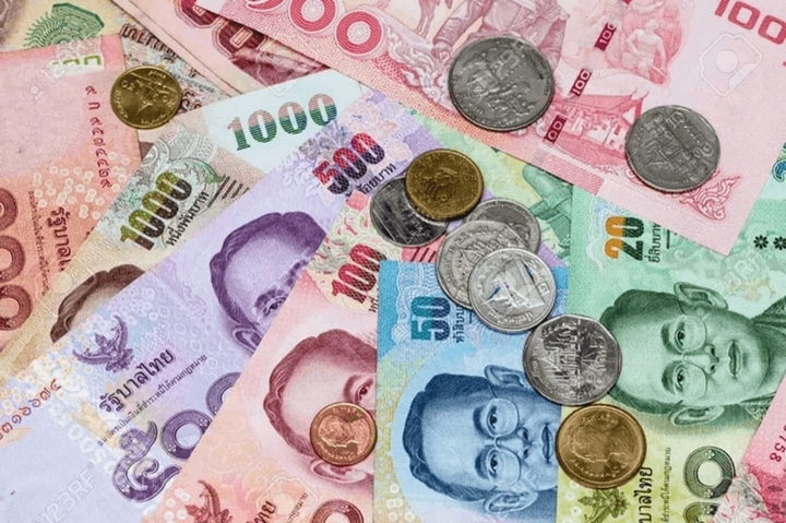 Đồng Baht (THB) được phát hành dưới dạng tiền giấy và tiền xu. (Ảnh: Techcombank)
