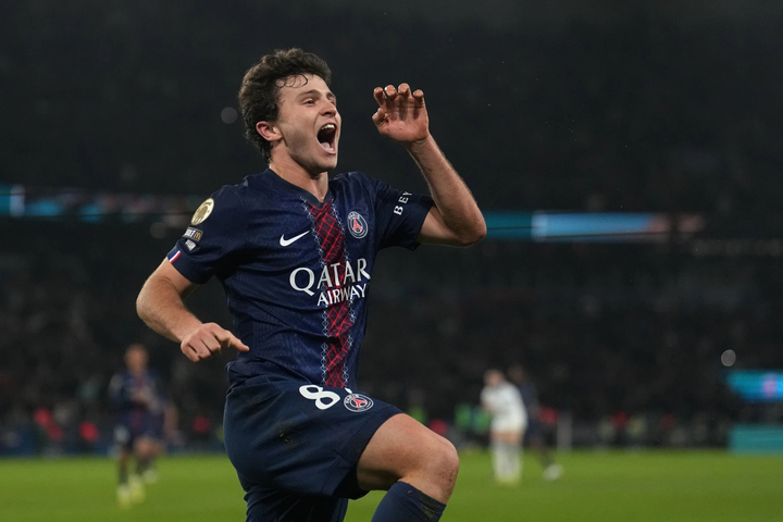 Joao Neves đại diện cho tinh thần chiến thắng của PSG. (Nguồn: AP)