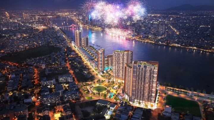 Sau thành công của các toà S1, S2, S3, tòa tháp Symphony 5 - mảnh ghép cuối cùng của tổ hợp Sun Symphony Residence đã được ra mắt, mở ra cơ hội cuối cùng sở hữu căn hộ Sun Symphony Residence soi bóng sông Hàn, Đà Nẵng. (Ảnh: Sun Property)