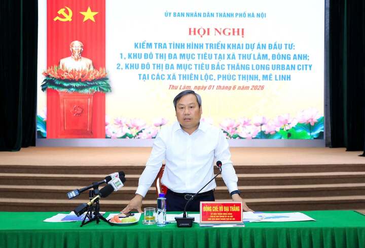 Ông Vũ Đại Thắng phát biểu chỉ đạo.