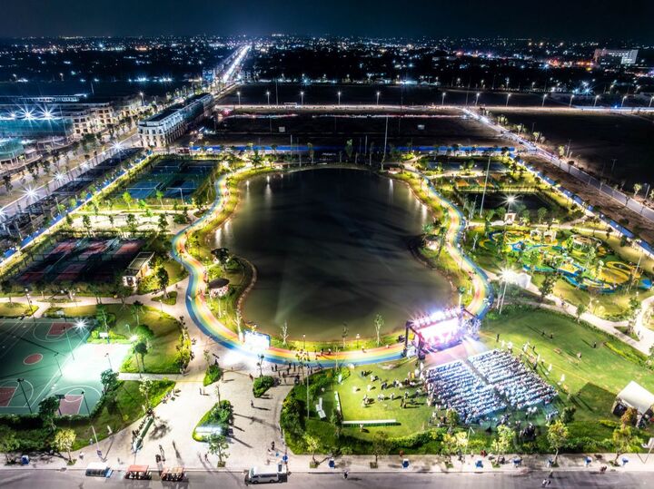Vinhomes Green City đã sáng đèn, nhiều tiện ích vui chơi giải trí đã đưa vào khai thác.
