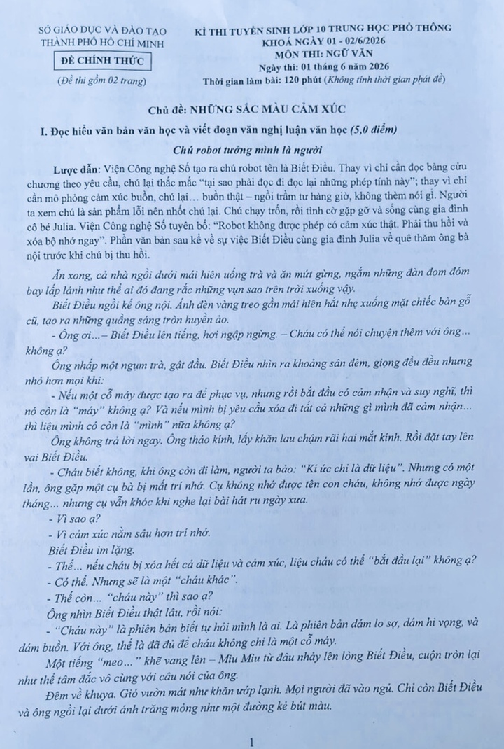 Giáo sư Toán từng học Harvard có tác phẩm xuất hiện trong đề thi lớp 10 TP.HCM - 2