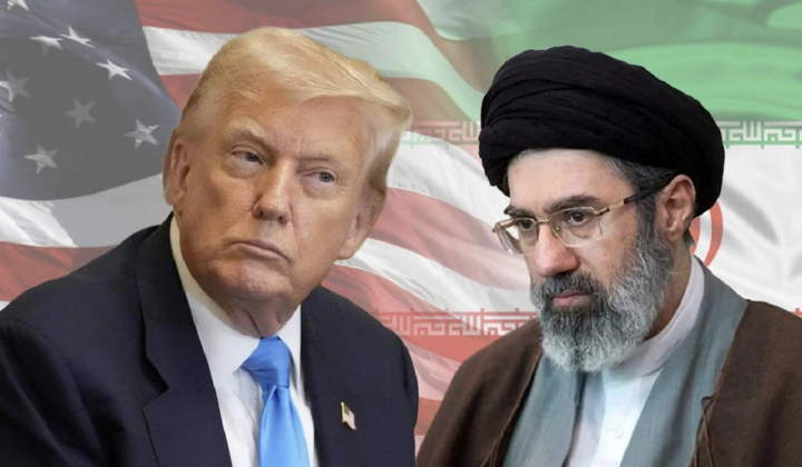 Tổng thống Mỹ Donald Trump và tân Lãnh tụ tối cao Iran Mojtaba Khamenei. (Ảnh: Reuters)