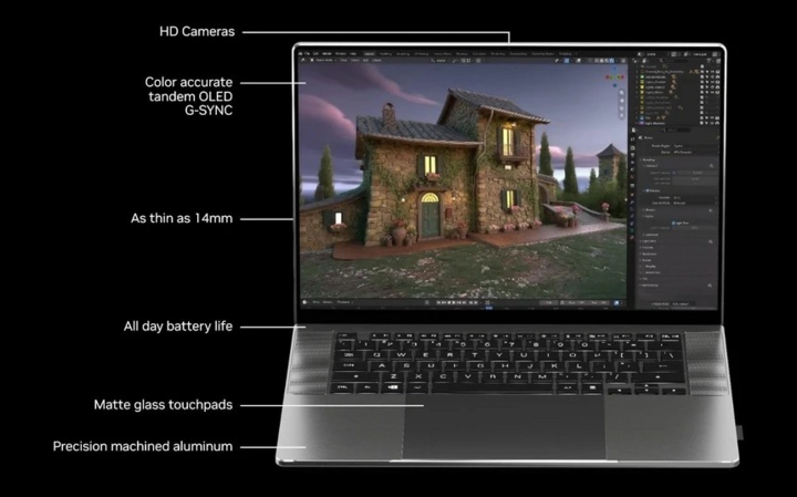 Mô phỏng mẫu máy tính trang bị chip RTX Spark mới. (Nguồn: Nvidia)
