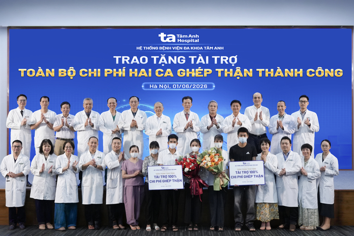 Hai bệnh nhân trẻ suy thận mạn giai đoạn cuối được thực hiện ghép thận với sự hỗ trợ 100% toàn bộ chi phí phẫu thuật từ Hệ thống BVĐK Tâm Anh.
