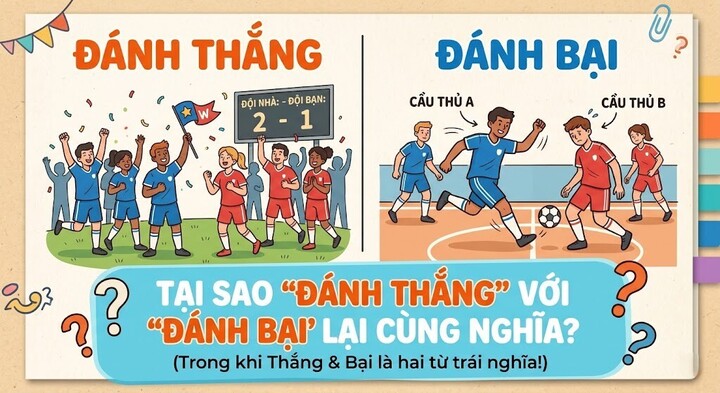 Thắng và bại trái nghĩa, tại sao 'đánh thắng' với 'đánh bại' lại cùng nghĩa? (Ảnh minh họa)