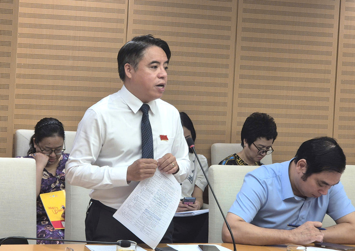 Đại biểu Trần Khánh Hưng phát biểu thảo luận.