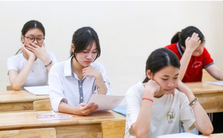 Thí sinh dự thi lớp 10 Hà Nội. (Ảnh: Phạm Hải)