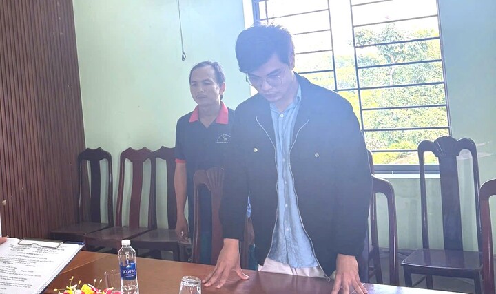 Hồng Thiên An bị khởi tố. (Ảnh: C.A)