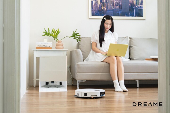 Robot của Dreame Việt Nam luôn sở hữu lực hút mạnh vượt trội, giúp làm sạch mọi bụi bẩn trên sàn.