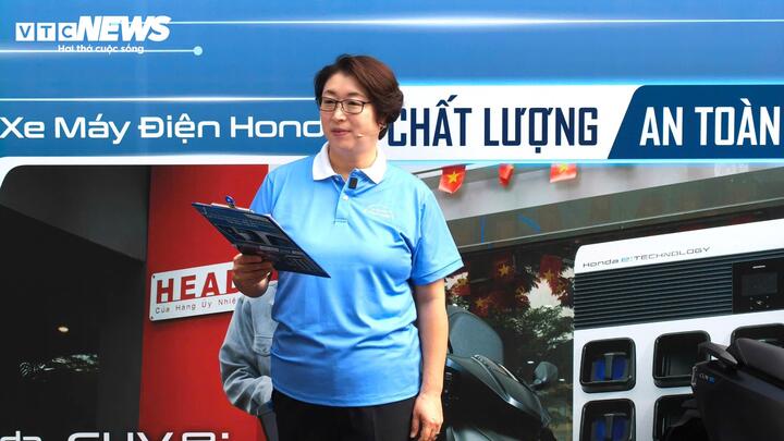 Bà Sayaka Arai, Tổng Giám đốc Công ty Honda Việt Nam. (Ảnh: Mạnh Hùng)