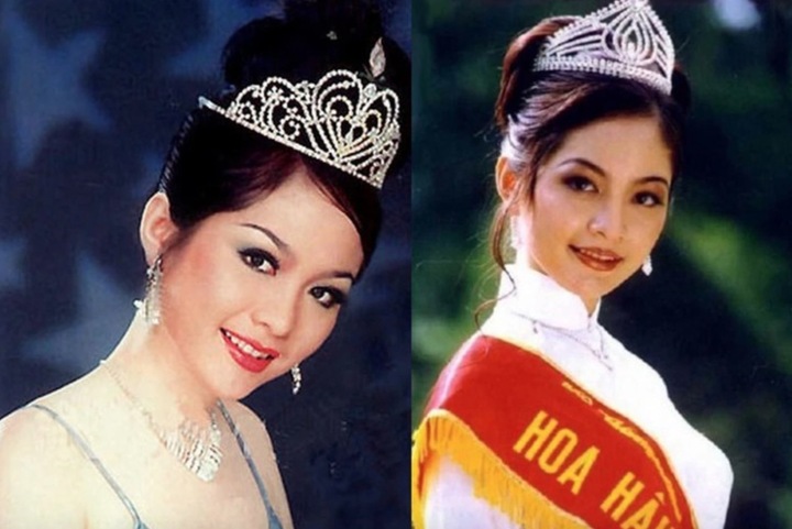 Nguyễn Thiên Nga từng 2 lần đăng quang Hoa hậu Việt Nam.