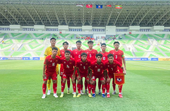 U19 Việt Nam đánh bại U19 Timor Leste ở trận ra quân. (Ảnh: VFF)