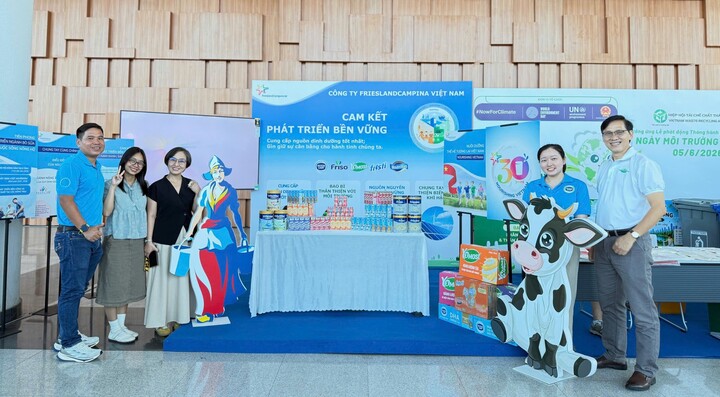 Các cam kết phát triển bền vững của FrieslandCampina Việt Nam được giới thiệu tại sự kiện.