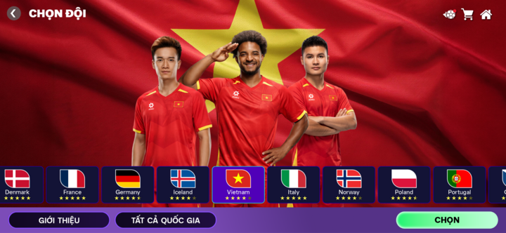 Đội tuyển Việt Nam trong chế độ Giải Vô địch thế giới của FC Mobile.