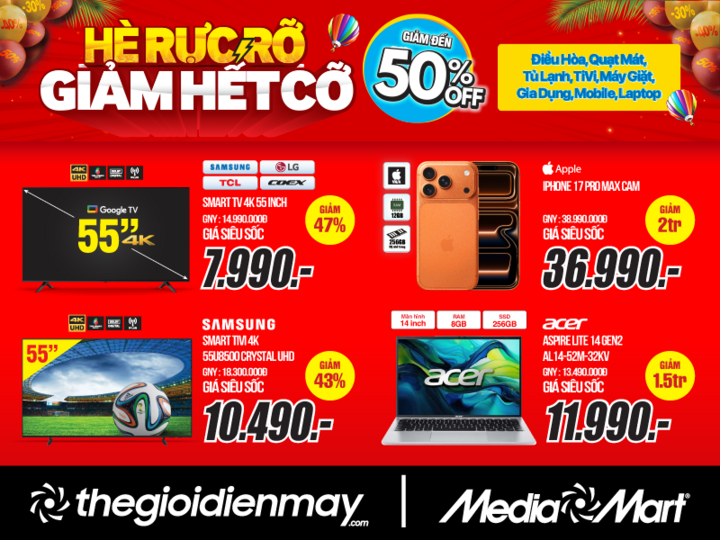 Bước vào cao điểm nắng nóng, MediaMart tung ưu đãi 'Hè rực rỡ, giảm hết cỡ' - 5