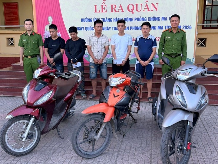 5 đối tượng bị Công an bắt giữ