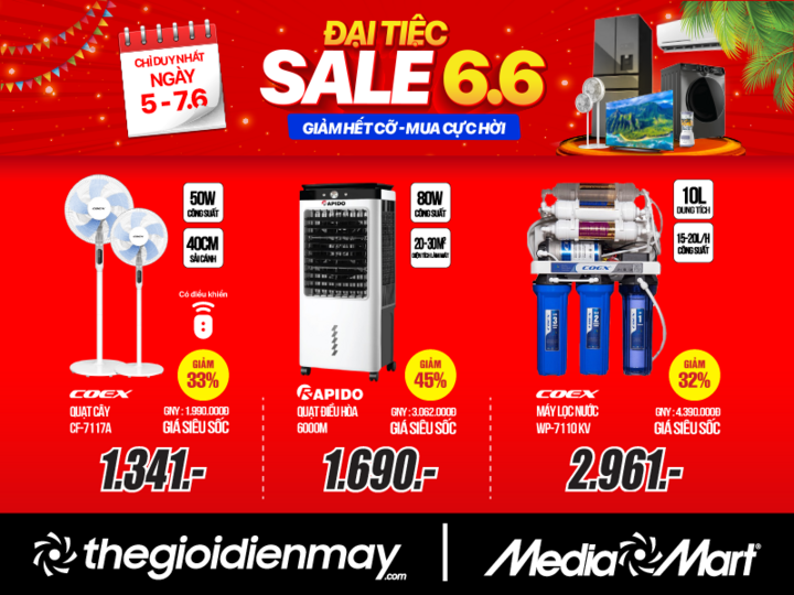 Đại tiệc Sale 6.6 tại MediaMart giảm hết cỡ mua cực hời - 3