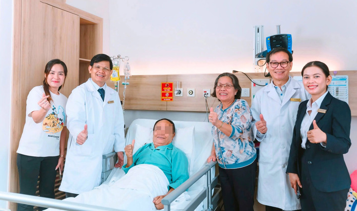 Bệnh nhân hồi phục sau phẫu thuật (Ảnh: BVCC)