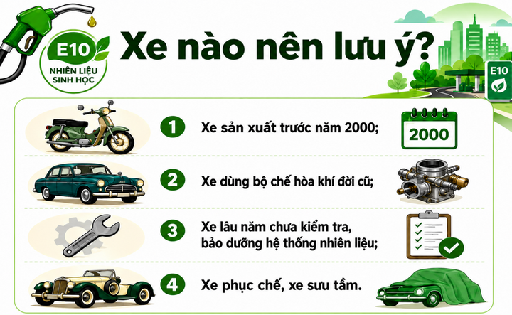 Loại xe nào cần lưu ý khi dùng xăng E10? - 2