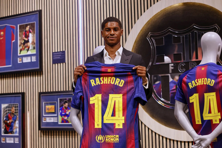 Marcus Rashford là nhân tố then chốt trong đội hình của Hansi Flick, góp công lớn giúp Barcelona giành chức vô địch La Liga. (Ảnh: AP)