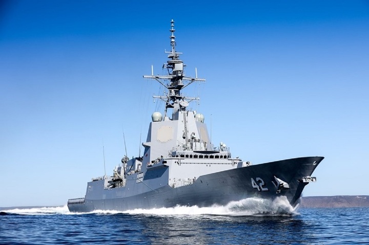 Chiến hạm Hobart của Australia. Ảnh Naval News