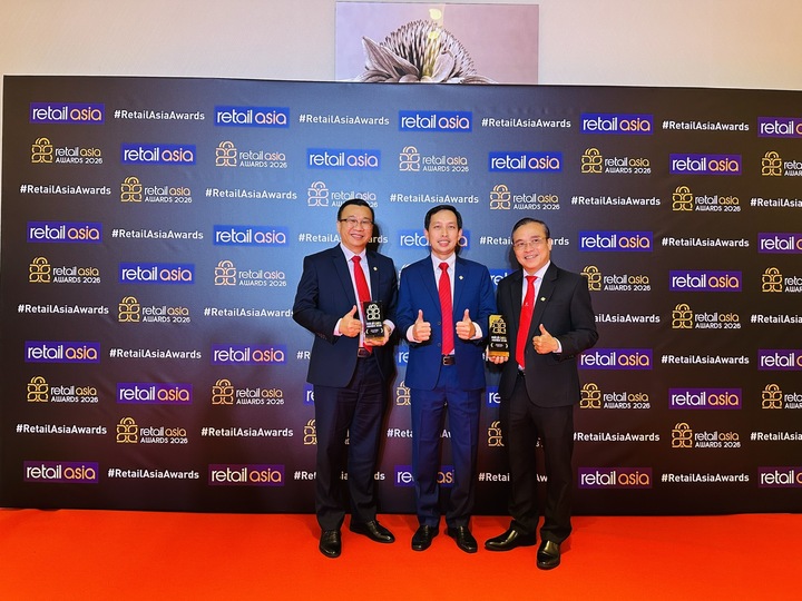 Ban lãnh đạo Saigon Co.op tại lễ trao giải thưởng bán lẻ châu Á 2026.