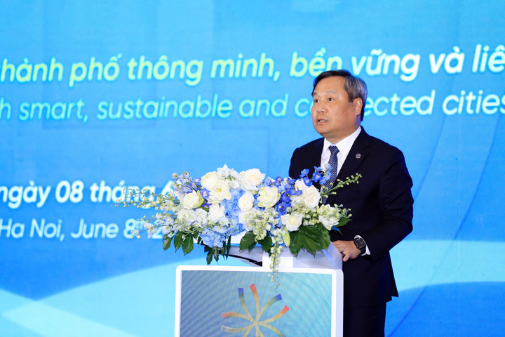 Chủ tịch UBND TP. Hà Nội Vũ Đại Thắng nhấn mạnh vai trò của hợp tác đô thị trong xây dựng ASEAN bền vững.