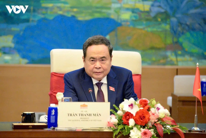Chủ tịch Quốc hội Trần Thanh Mẫn hội kiến Thủ tướng Vương quốc Campuchia - 6