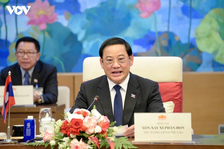 Chủ tịch Quốc hội Trần Thanh Mẫn hội kiến Thủ tướng Lào - 5