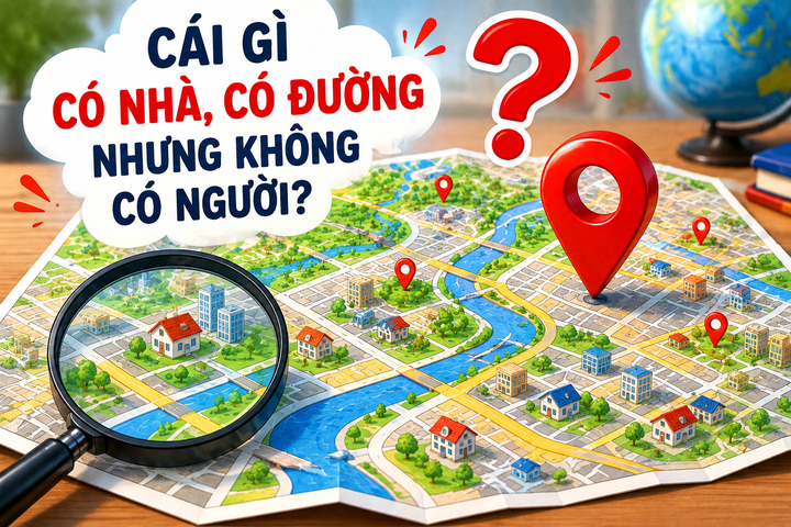 Cái gì có nhà, có đường nhưng không có người?. (Ảnh minh hoạ)
