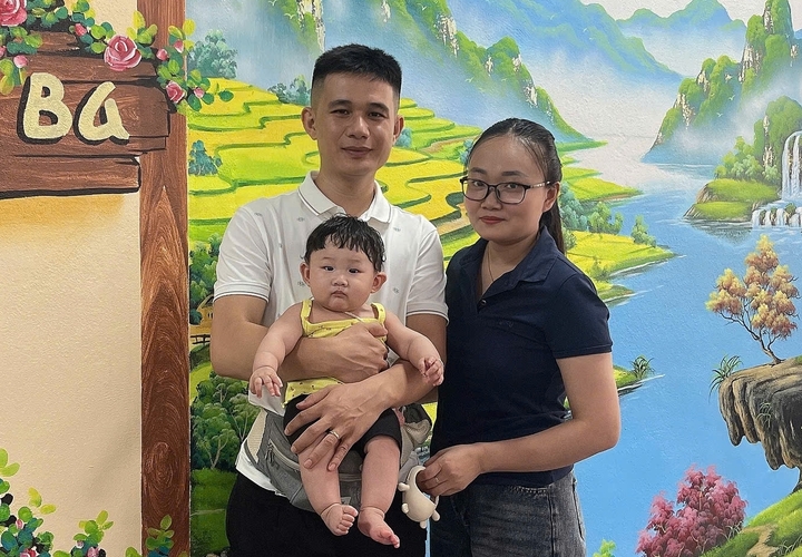 Gia đình chị Yến.