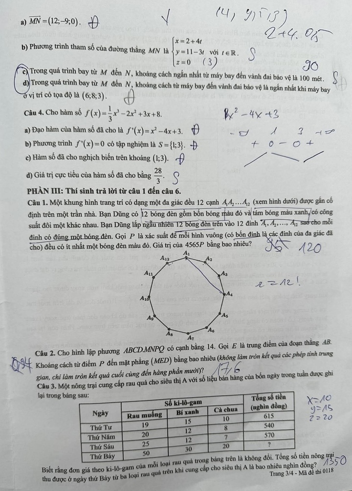 Đề thi môn Toán tốt nghiệp THPT 2026 - 3